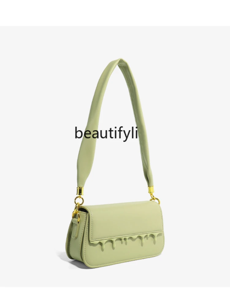 Special-Interest Design French Style Underarm Bag Water Drop Square Pouch Female Summer New Crossbody Bag