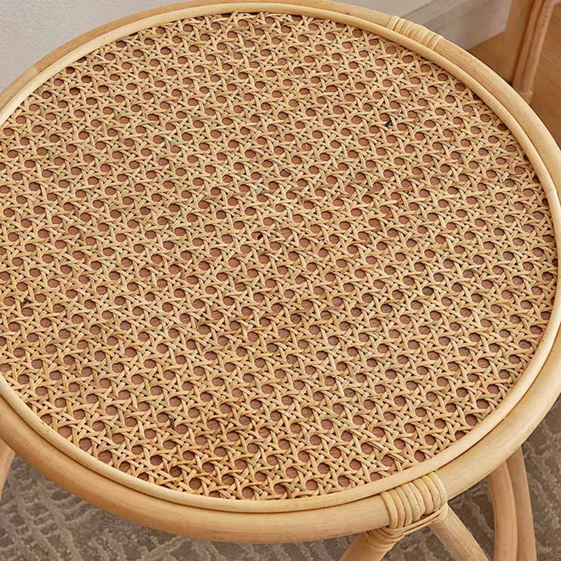 Nordic Minimalist Coffee Table Rattan Apartment Bedroom Round Side Mesa Coffee Table Living Room Furniture Muebles Nightstand