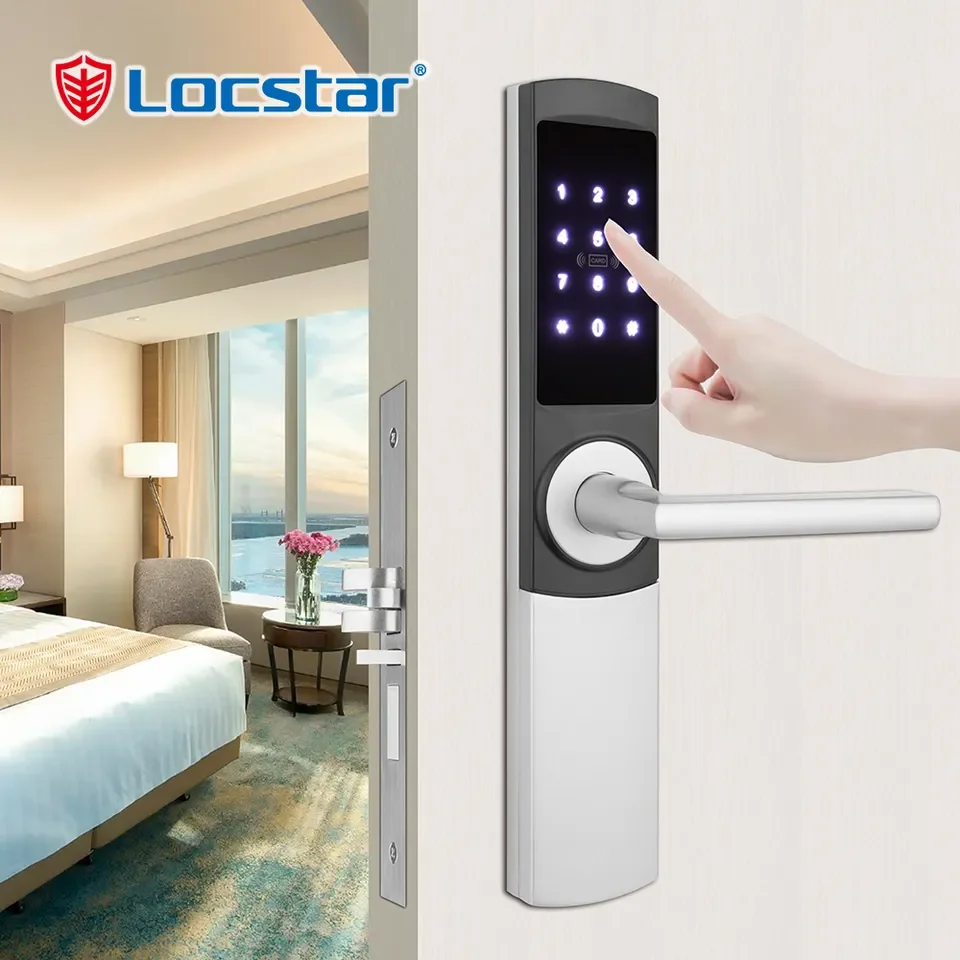 Intelligent Electronic Safe Hotel Software Card Key With Handle Gate Door Smart Digital Password Lock