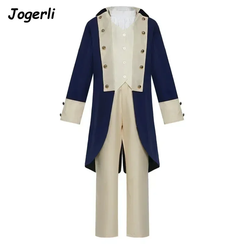 

Jogerli Kids Boy Presidential Детское платье Костюмы для косплея Хэллоуин Стимпанк Винтажная униформа Cos Clothc;6,r'8;p'