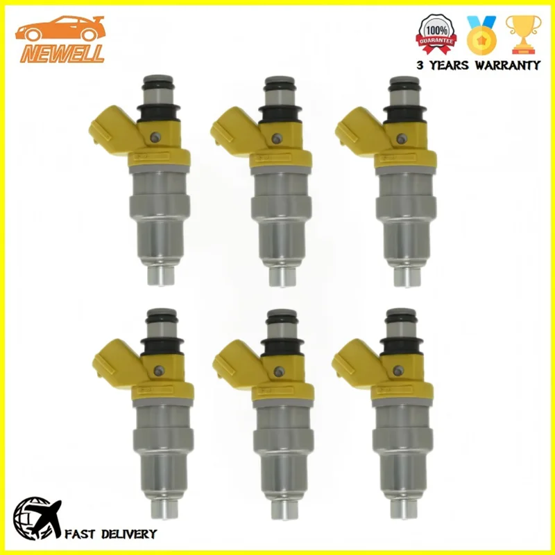 

6pcs 1001-87094 Fuel injector For RX-7 Lexus SC Toyota Mark2 RB25D RB30E Large displacement 650CC Engine Nozzle