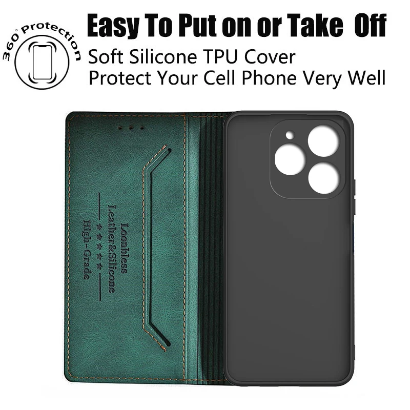 Spark 20 Pro Leather Case For Tecno Spark 20 Pro Phone Case Etui Tecno Spark 20 Pro Plus global Spark 20 20C Spark20 Cover 5G 4G