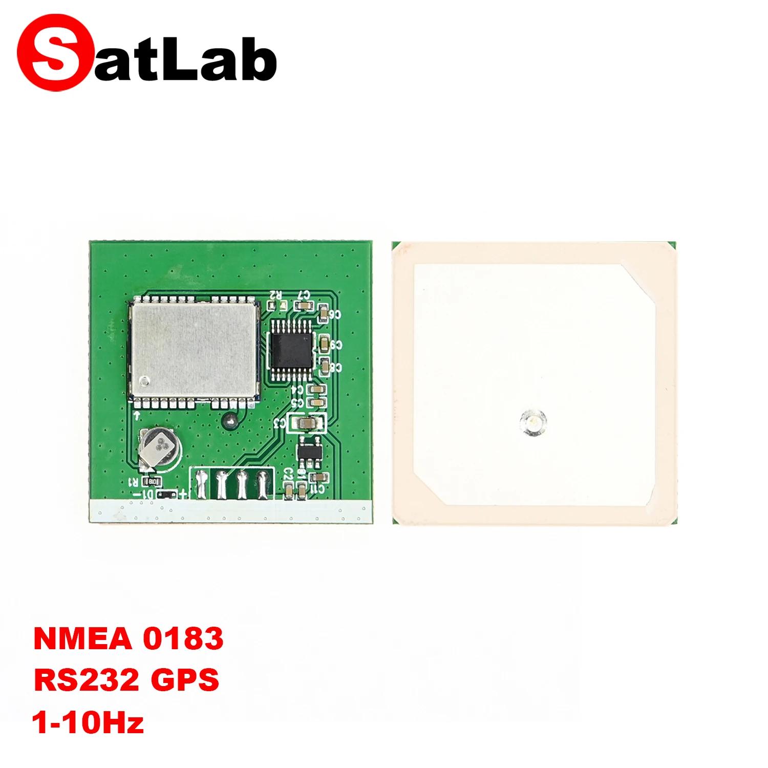 

R703 3.3V-5V NMEA 0183 GPS GLONASS Galileo Beidou Module RS232 GNSS Antenna Receiver with Flash M8030 M8N 1-10Hz 35mm*35mm*7.5mm