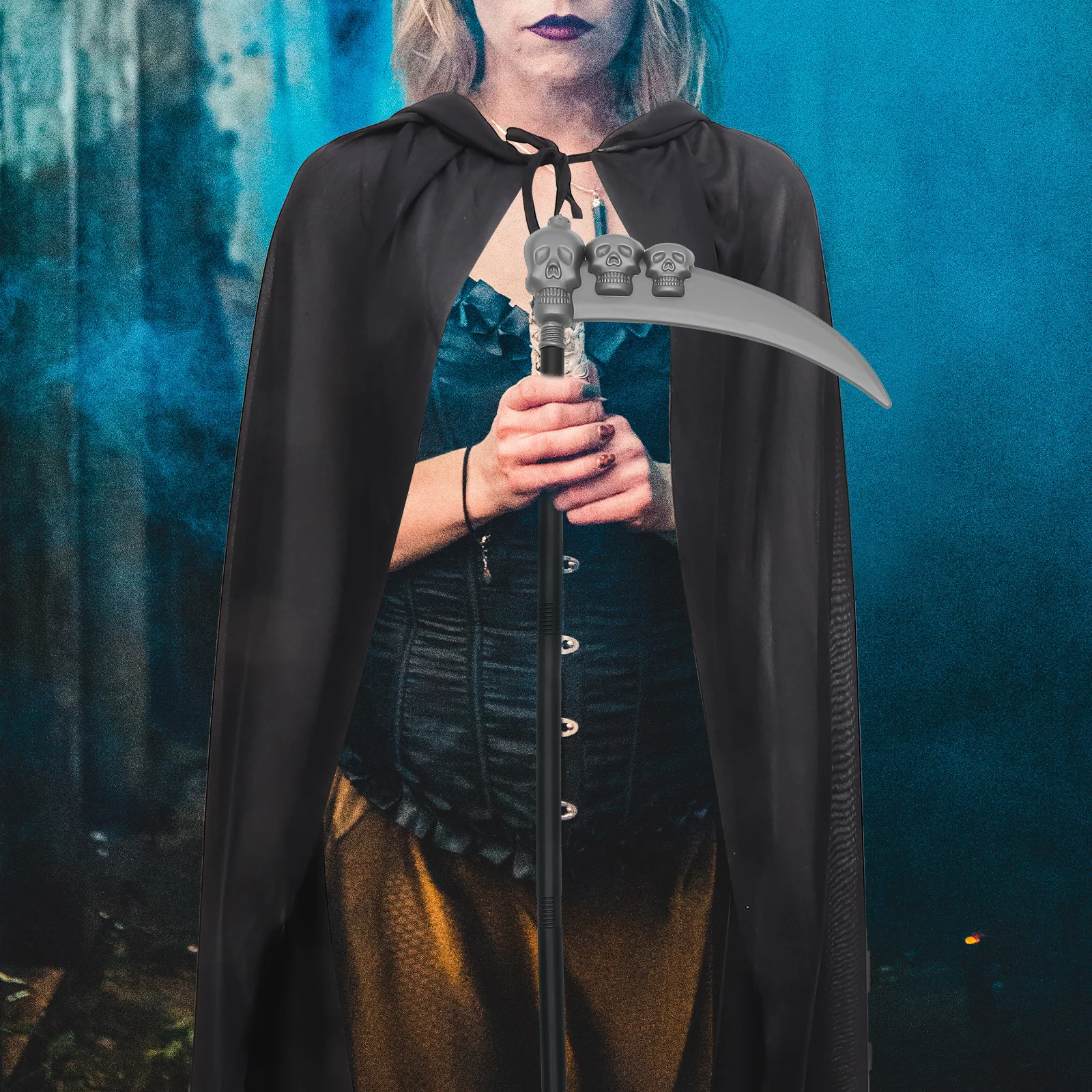 

1 set Death Set Adult Cosplay Cloak Gloves Halloween Party Decoration Costume For Masquerade Ball Party Cosplay Set