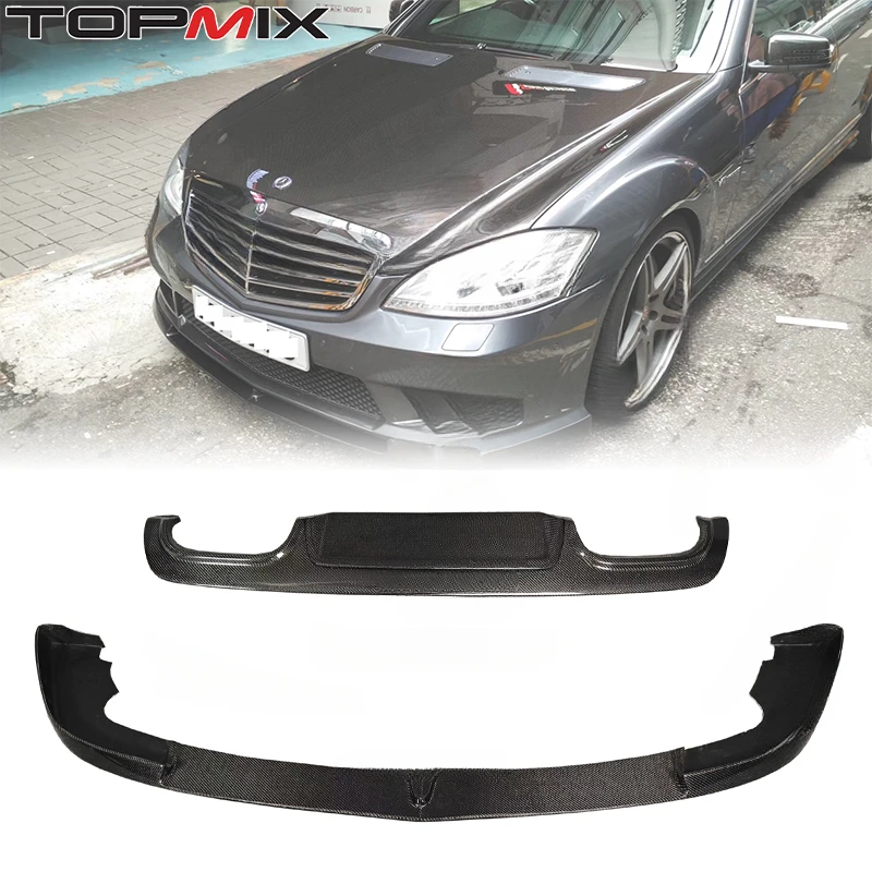 

For Mercedes-Benz S63/S65 W221 2006-2013 High Grade Carbon Fiber Front Lip & Diffuser