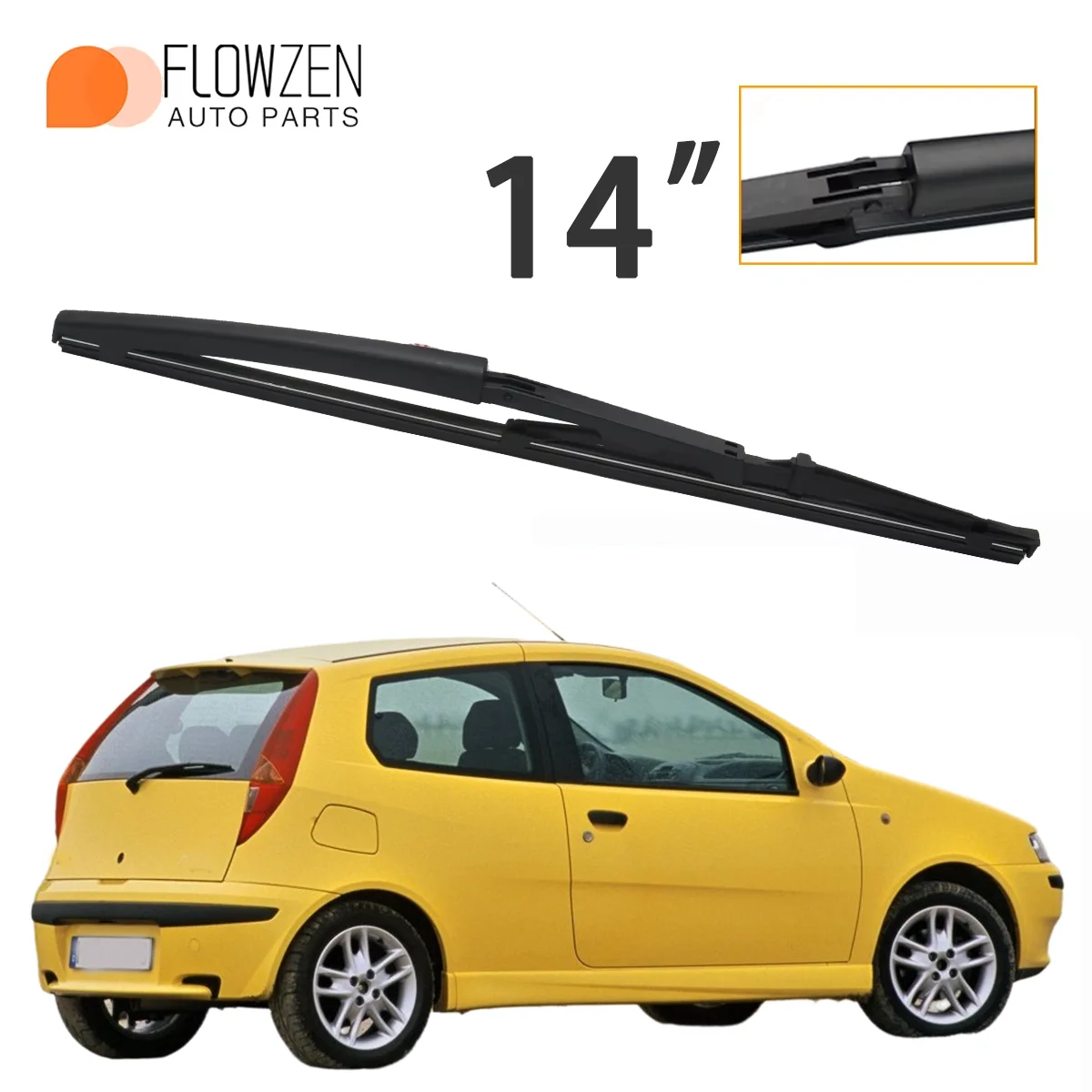 1PC 14" Rear Windsh…