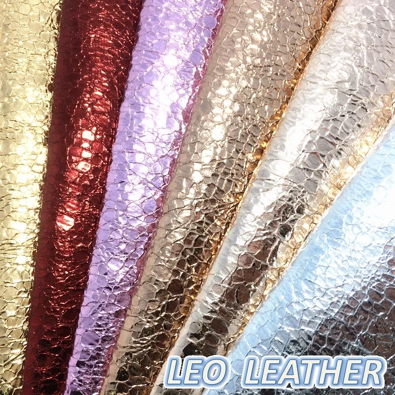 1PCS 21X29CM Synthetic Letaher, Metallic Crack Leather For Making Bows and Other Accessories GM3263B