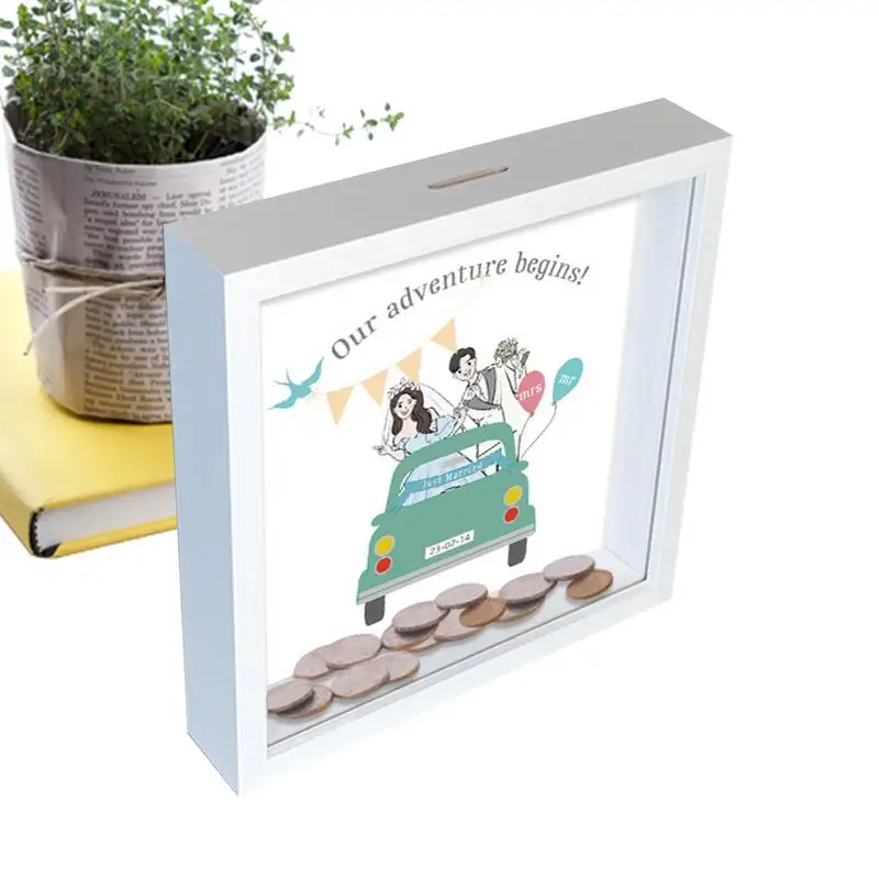 

For Money Adventure Fund Box Creative Modern Decorative Unbreakable Clear Durable Cash Saving Box For Tabletop