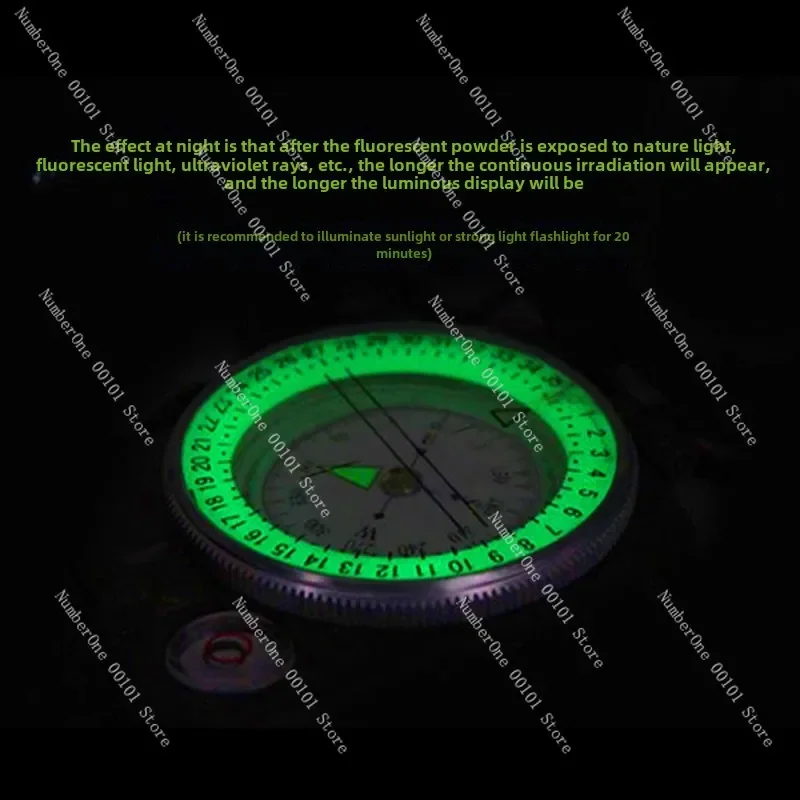 Multifunctional outdoor American compass luminous waterproof field survival compass practical compass for car