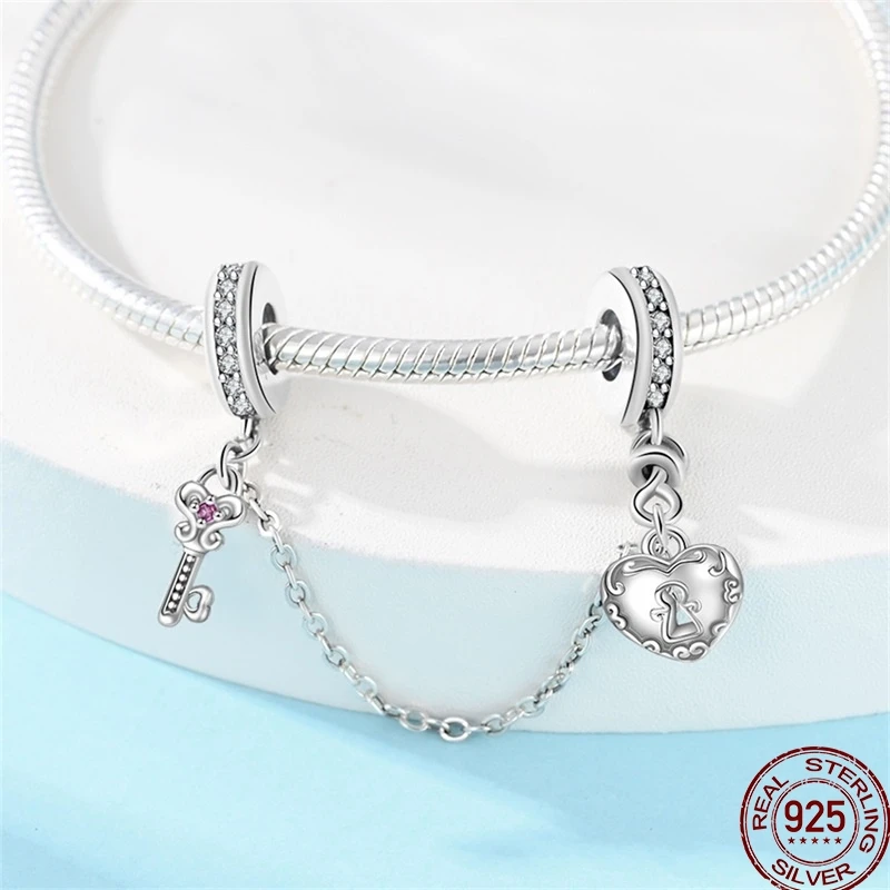 New 925 Sterling Silver Tarot Star Moon Sun Cross Bible Holy Blessing Amulet Beads Fit 3MM 925 Original Bracelet DIY Gift