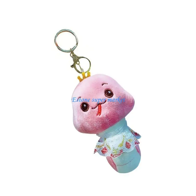 090B Adorable Keychain Snake Sweet Doll Toy Chinese New Year Giveaway Gifts