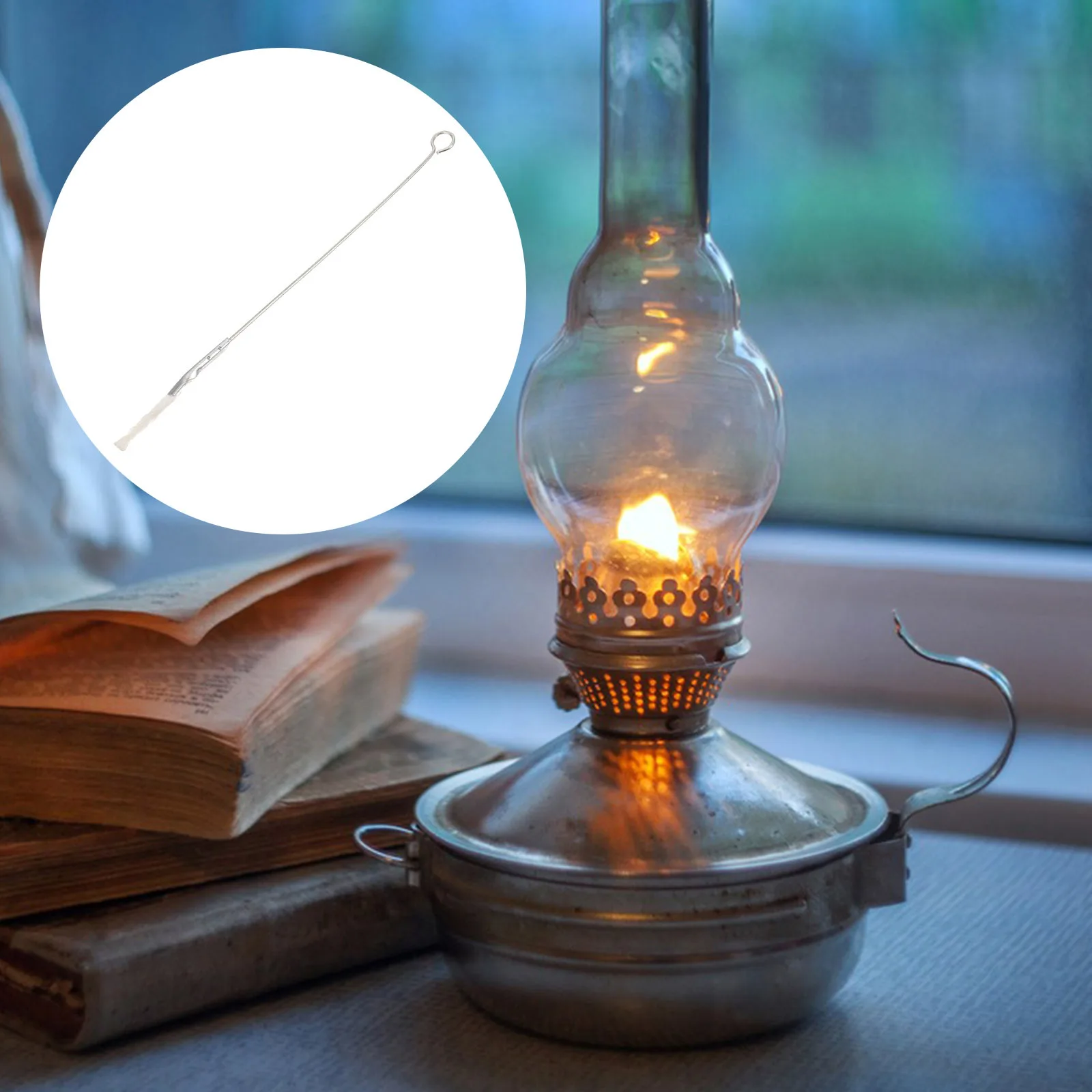 ملحق الفتيل لمصباح حبل القنب للاستخدام الداخلي والخارجي وإضاءة الشرفة والتخييم لهب ساطع وسهل الاستبدال والإصلاح المدمج