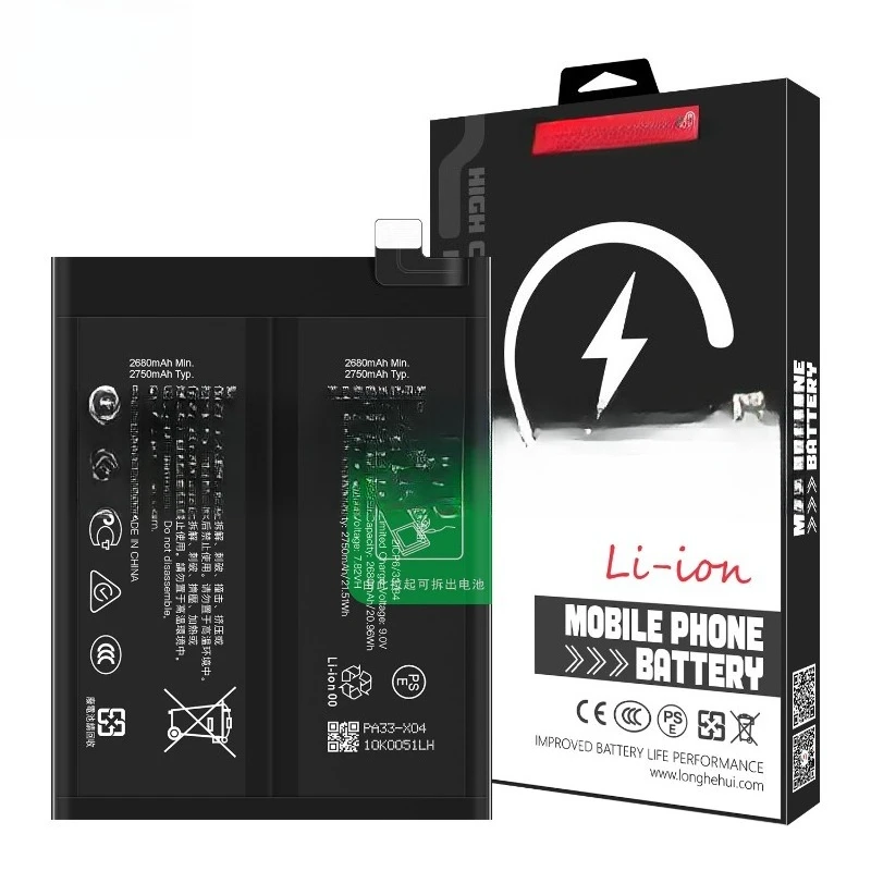 真新しい高品質携帯電話バッテリー BLPA33 OPPO 1 + ACE 3/1 + 12R /Oneplus ACE/Oneplus 12R バッテリー + ツール