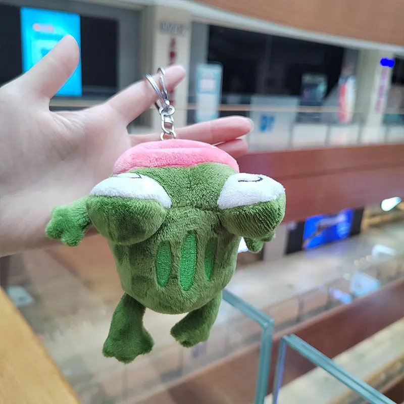 Cartoon Cute Animal Frog Toad Frog with Big Mouth Plush Toy Key Chain Pendant Claw Doll Children Birthday Gift Plush Keychain