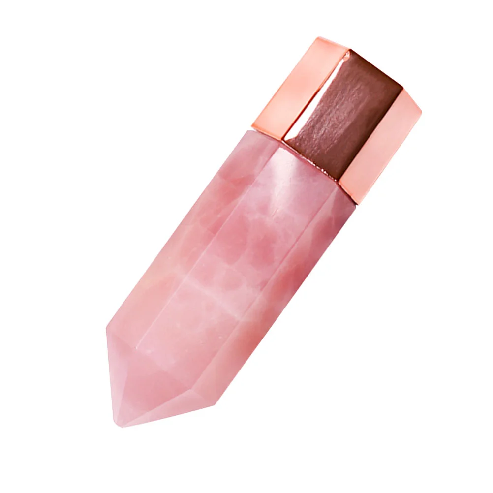 1pc Rose Quartz Facial Beauty Gua Board Lightweight Fine Oil Bottle Face Massager Skin Care Tool Non Electric Face Skin Care