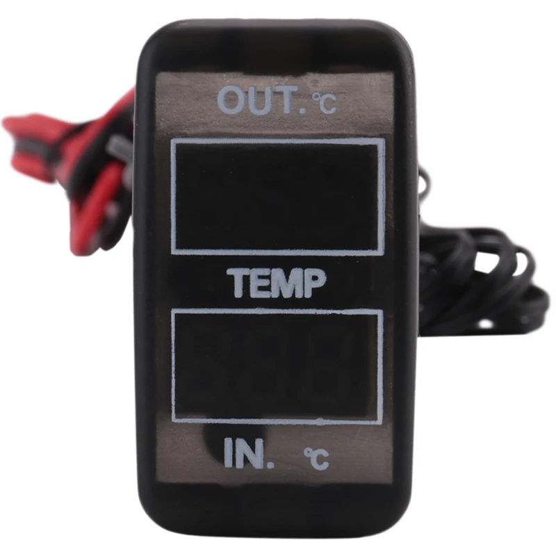 Dual Temperature Display Inside And Outside The Car Dual Temperature Sensor For Toyota Corolla Reiz Prado Prius