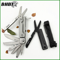 BHBT 14 In 1 Folding Multitool with Detachable Scissors Outdoor Camping Survival EDC Equipment Hand Tools Gift For Men