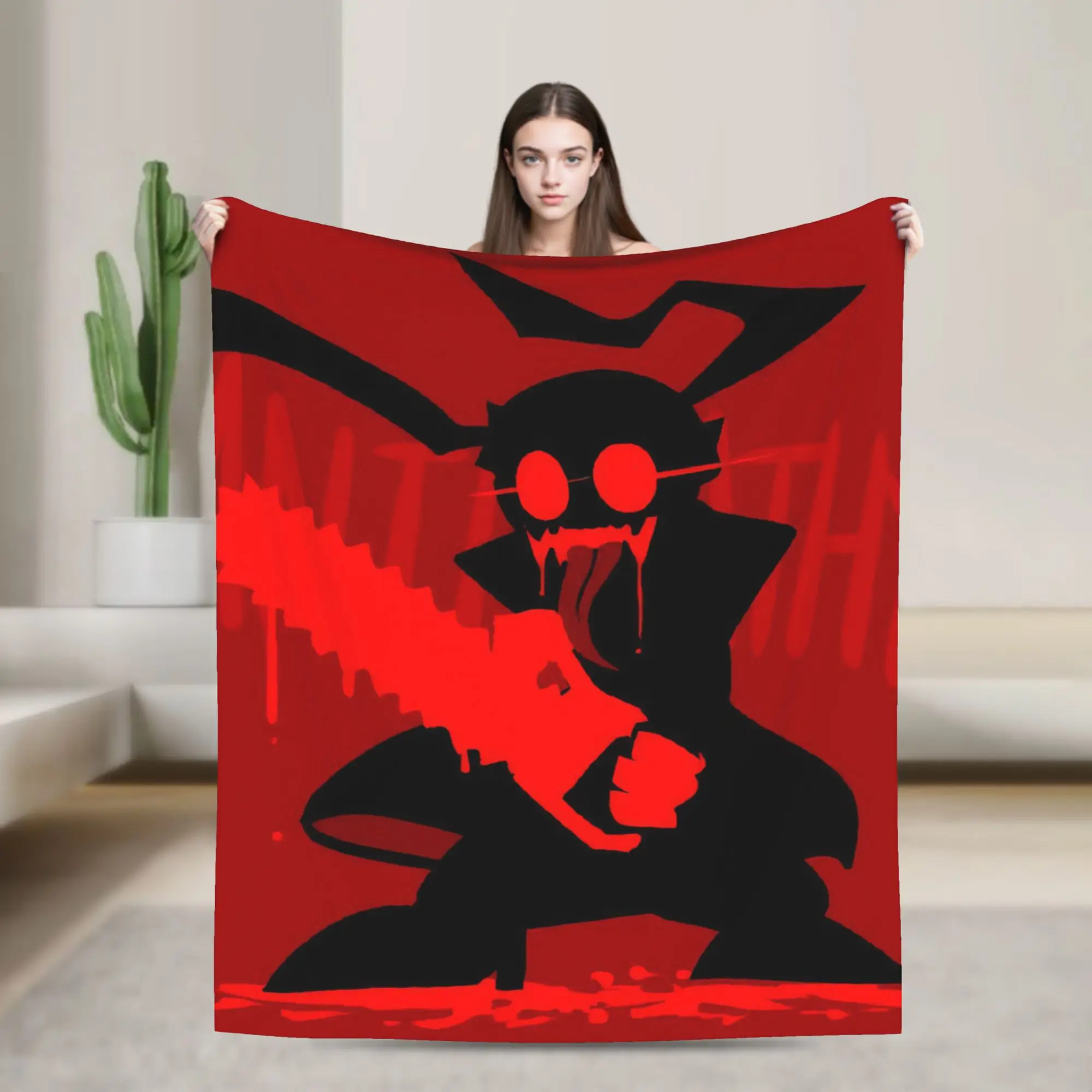 Super Soft MADNESS COMBAT Hank Throw Blanket Premium Flannel Fleece Lightweight  Bed Blanket Cozy Plush Blankets All Season Use