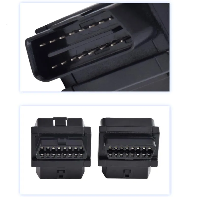 OBDII 16Pin one point two extension cable plug OBD2 adapter one drag two OBD 16 core 16 pin