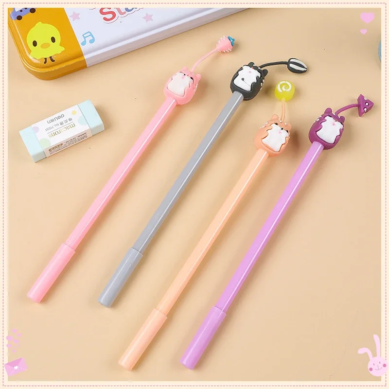 Wholesale Creative Hamster Cute Pet Neutral Pens Cute Cartoon Water Pen Student Stationery Supplies Writing Tools