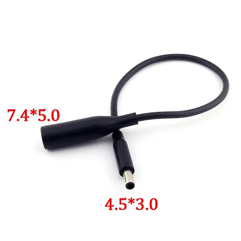

5Pc For Dell Laptop DC Power Charge Converter Adapter Cable Cord 7.4x5.0 female to 4.5x3.0 mm male Dropshipping short Cable