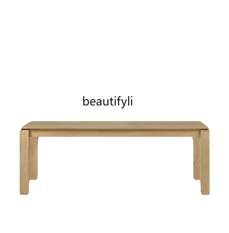 

Simple Ash Solid Dining Table Living Room Home Office Workbench Negotiation Meeting Long Table Dining Table