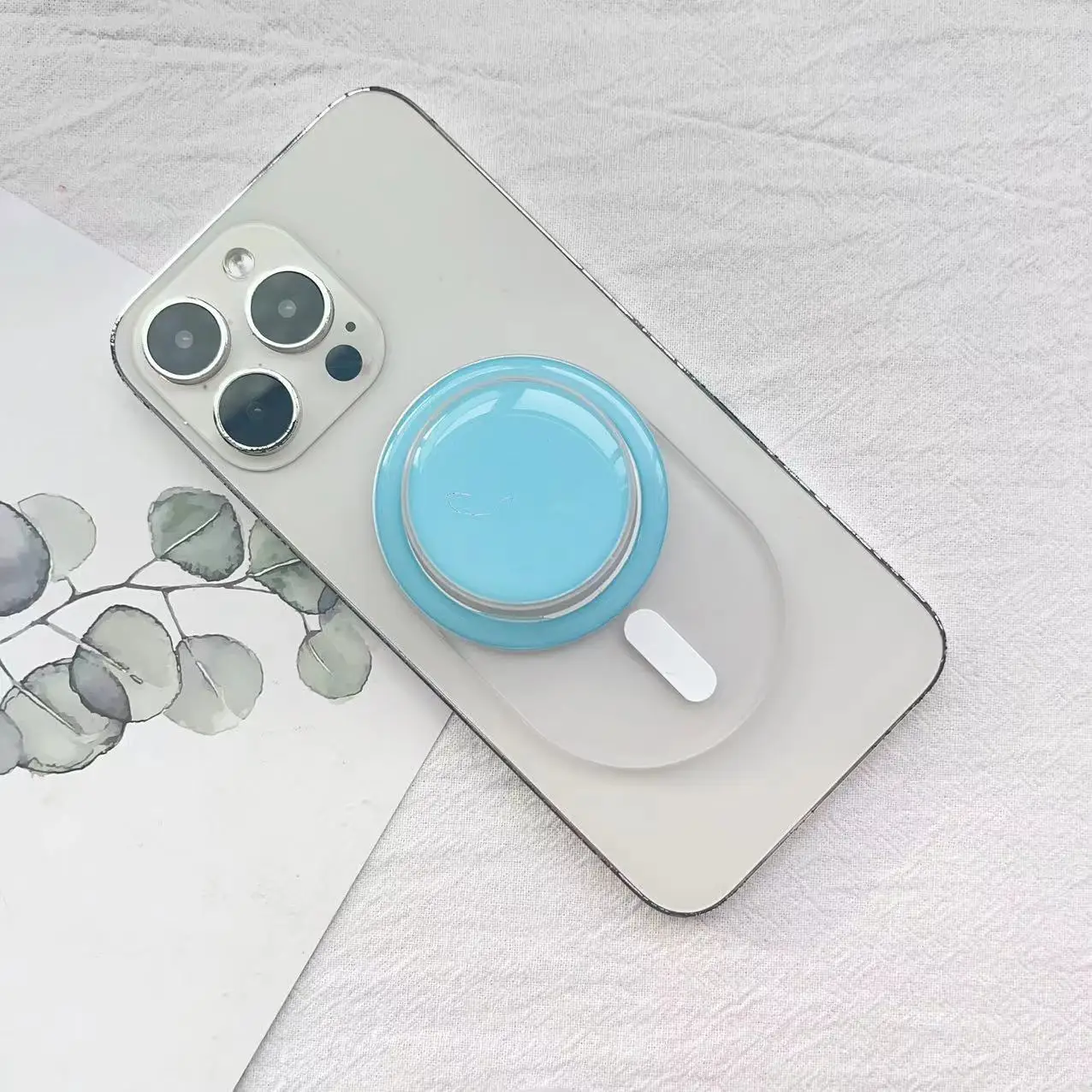 قطعة واحدة من cltgxdd مناسبة لقوس الوسادة الهوائية المغناطيسية ذات اللون المغناطيسي MagSafe، وقبضة إصبع مغناطيسية فائقة قابلة للطي للهاتف المحمول