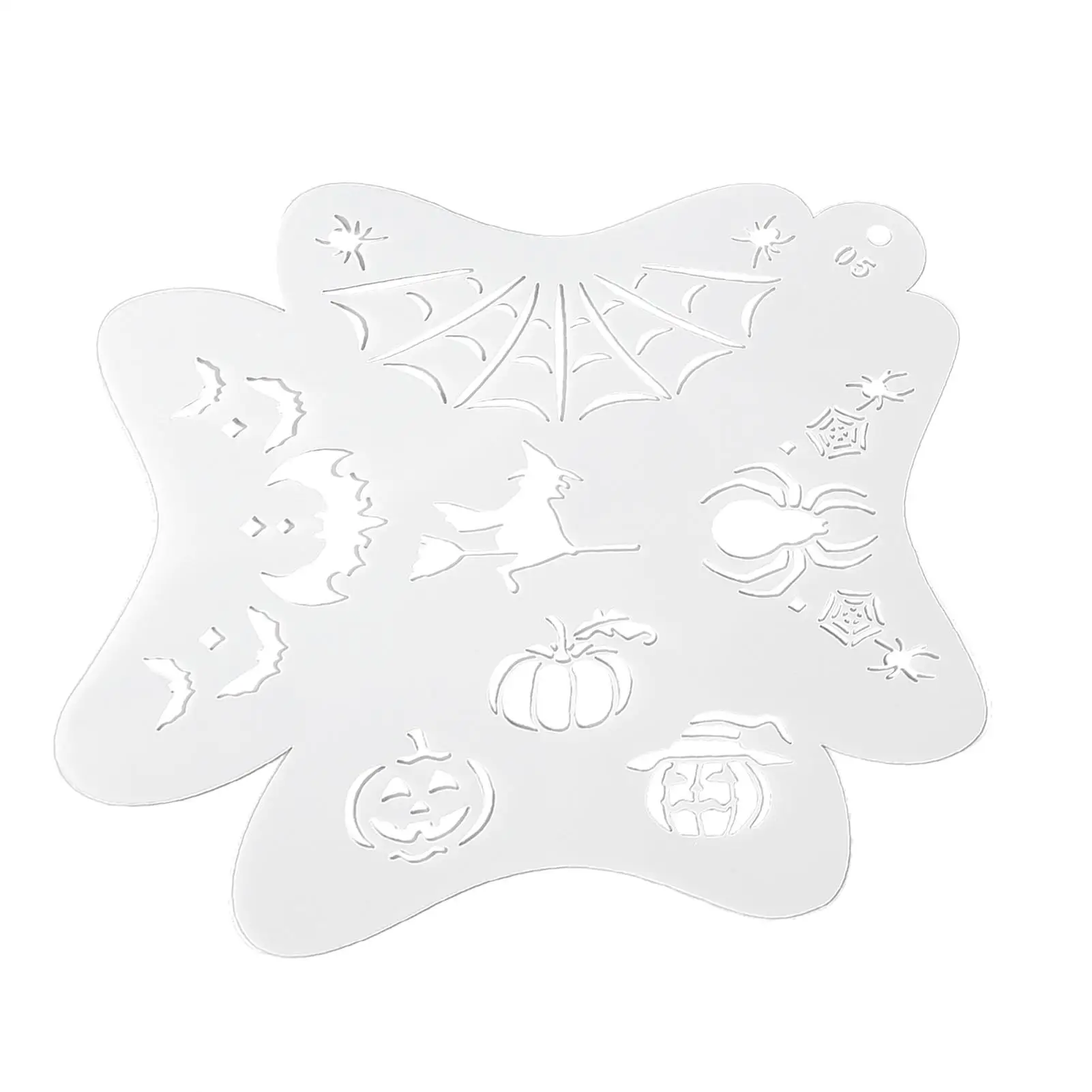 Hollow Bendable Face Paint Stencils Kit, For halloween Templates