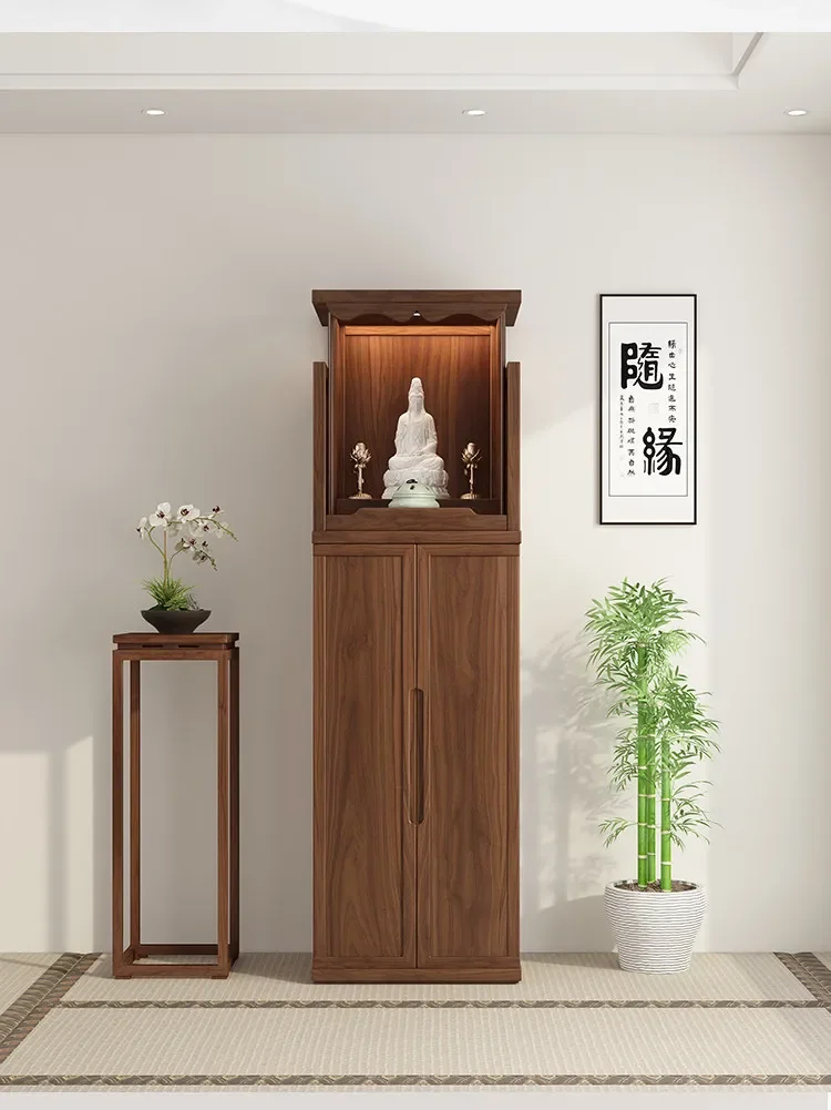 Standing cabinet offering table Shrine small living room household shrine rural main house offering table