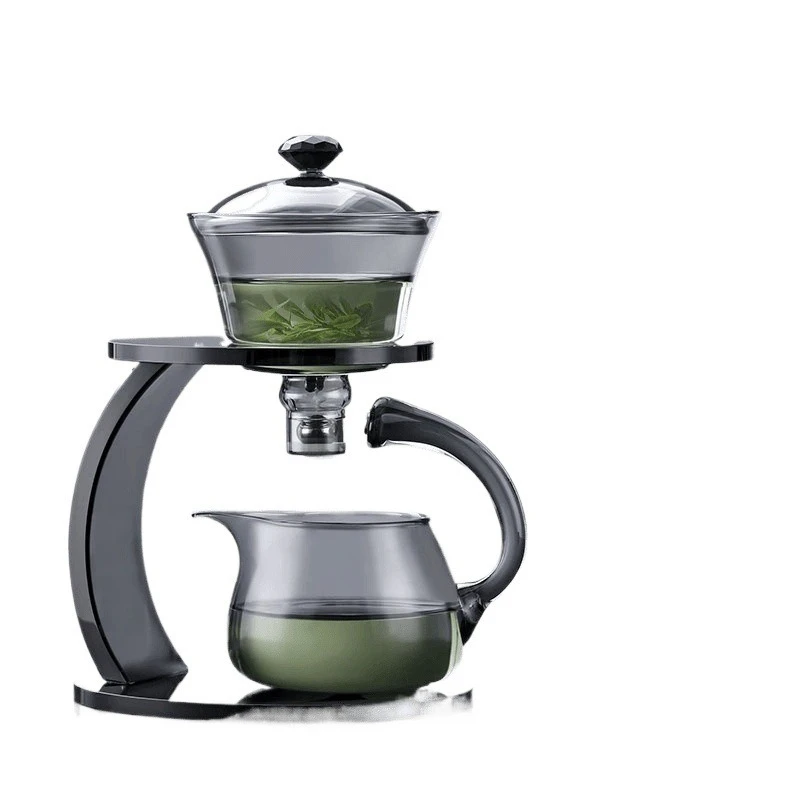 

Glass automatic tea set Internet celebrity magnetic bubble teapot teacup