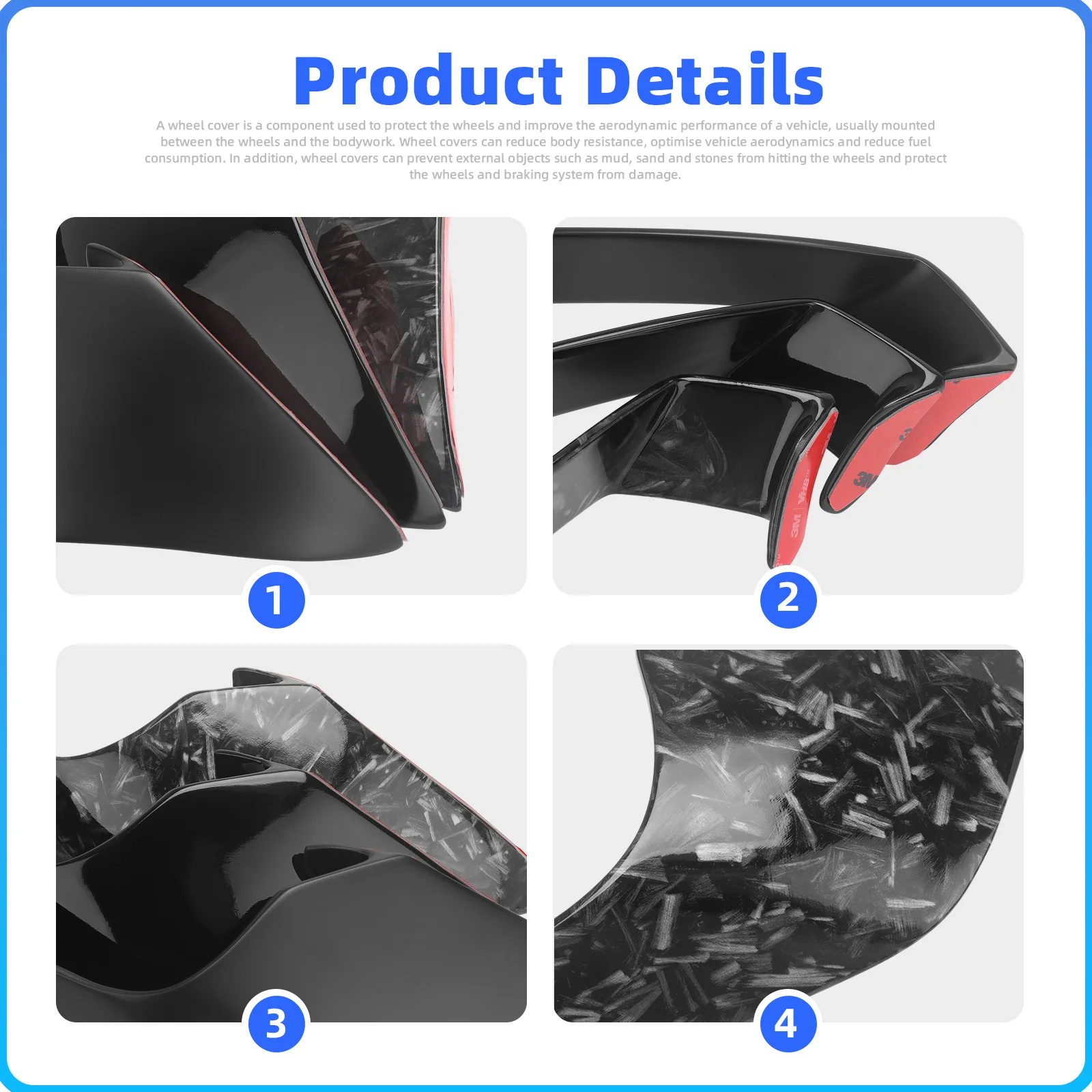 Motorcycle Aerodynamics Wing For Kawasaki ZX-10R Fixed Wing ZX 10R Fairing Spoiler 2016 2017 2018 2019 2020 2021