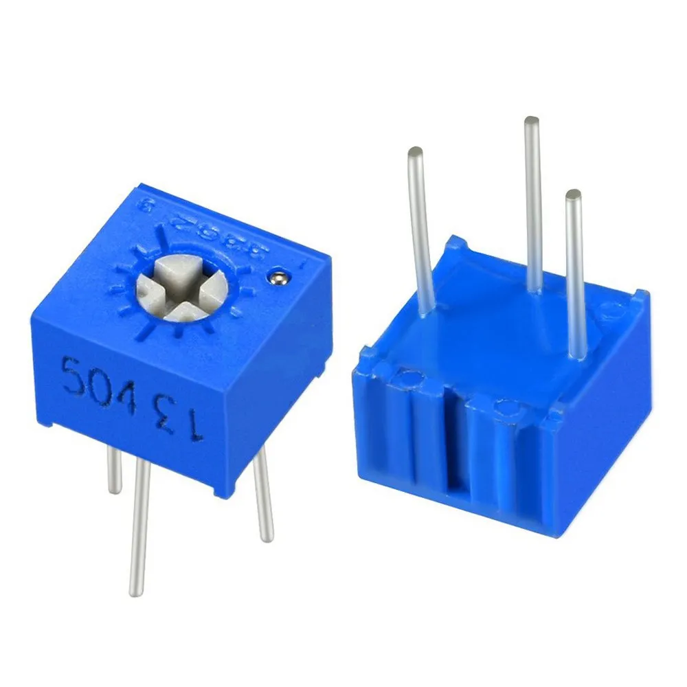 10pcs 3362P Series Resistance 101 201 501 102 202 502 103 Trimpo Trimmer Potentiometer 3362 500R 1K 2K 5K 10K 20K 50K 100K