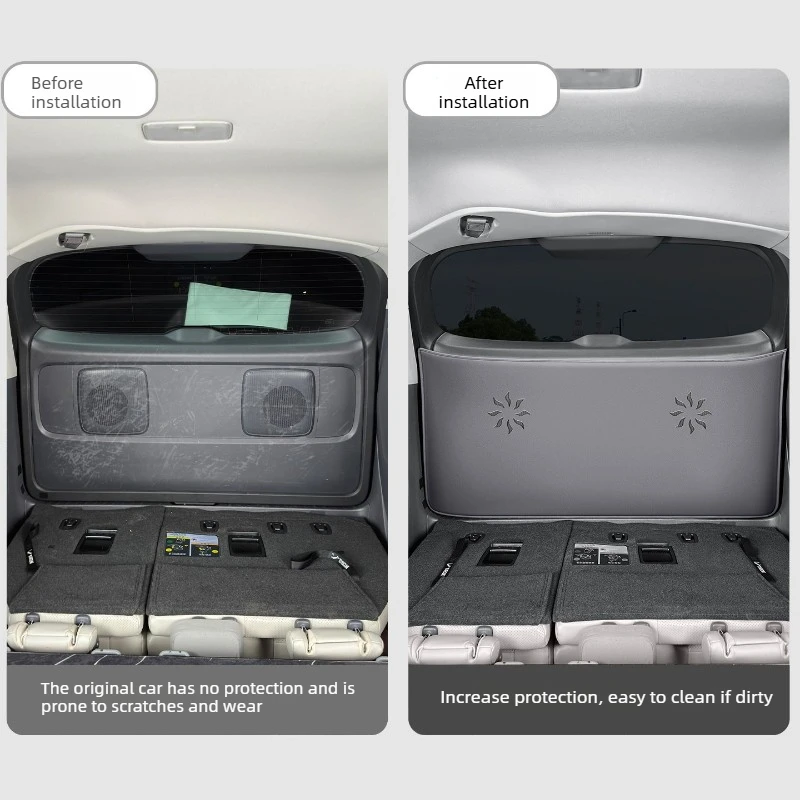 For Toyota Sienna/Granvia: Leather Trunk Kick Guard - 3M Adhesive, Anti-Scratch & No Tools Interior Trim Components