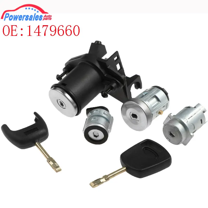 New Lock Door Ignition Barrel With 2 Keys Ignition Switch Door Lock Trunk Lock For Ford Fiesta MK V Fusion/Mk5 1479660