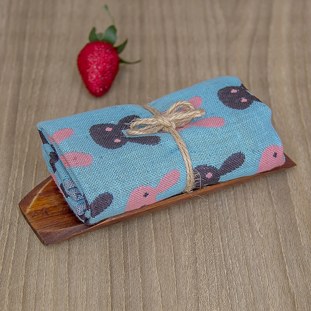 

1pc Solid Wood Serving Tray Natural Wooden Plate For Sushi Fruit Bread Dessert Napkin Holder Towel Organizer Kitchen Bar