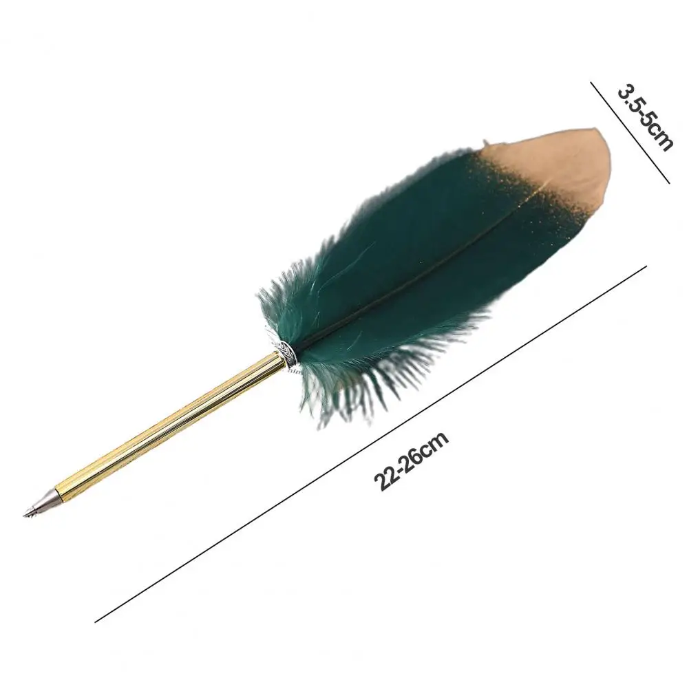 1Pcs Creative Feather Ballpoint Pen Fashion Business Gifts Student School Stationery Office Supplies Souvenir Writing Pen