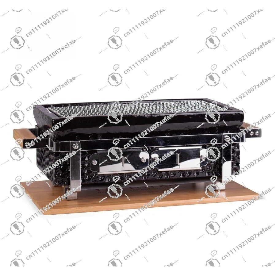 

17.5-Inch Ceramic Grill Camping/Indoor Charcoal Non-Smoking Oven
