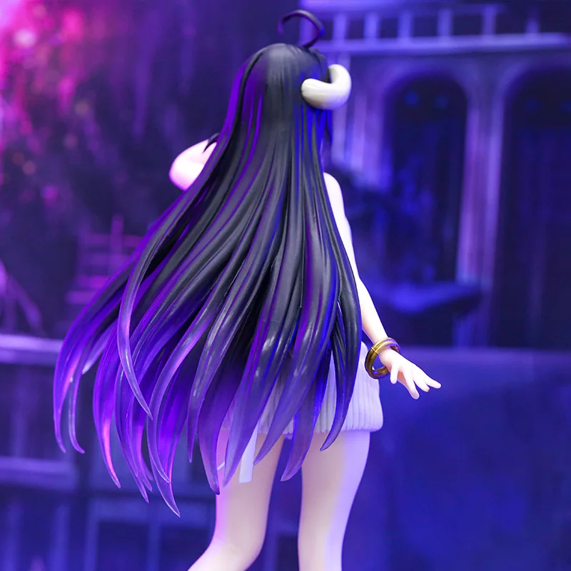 21cm Overlord Albedo Anime Figure Woolen Dress Albedo Action Figure Ainz Ooal Gown Figurine PVC Model Toys Doll Adult Collection image 5