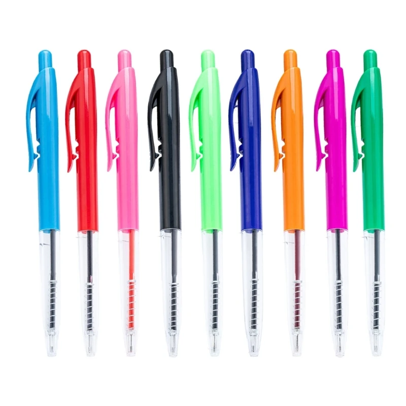 

K9FC Retractable Ballpoint Pen 1.0mm Signing Pen Smooth Writing Tool For Sketching Notetaking Tasks