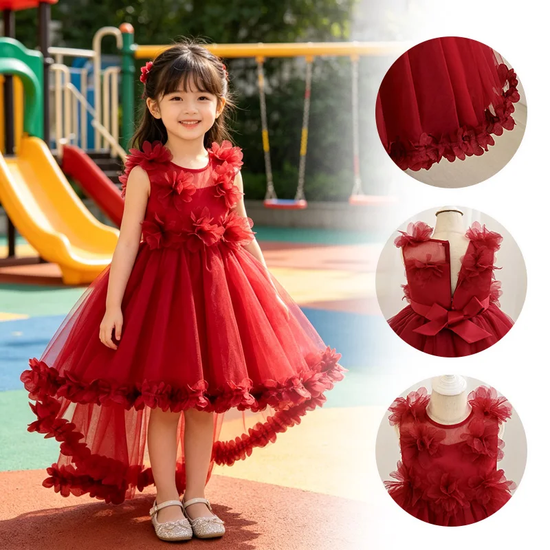 new-arrival-kids-formal-dress-elegant-princess-gown-for-girls-wedding-bridesmaid-pageant-host-birthday-party-photo-shoot-dress