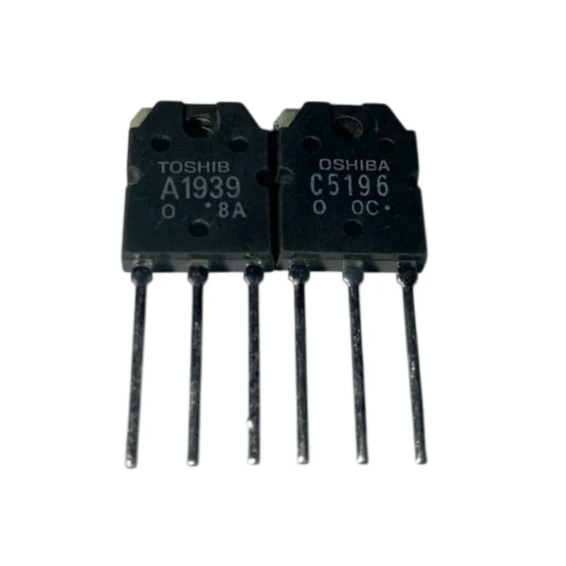 5Pairs (10PCS) 100% original 2SA1939 A1939 2SC5196 C5196 TO-3P 6A 180V NPN+PNP Transistor