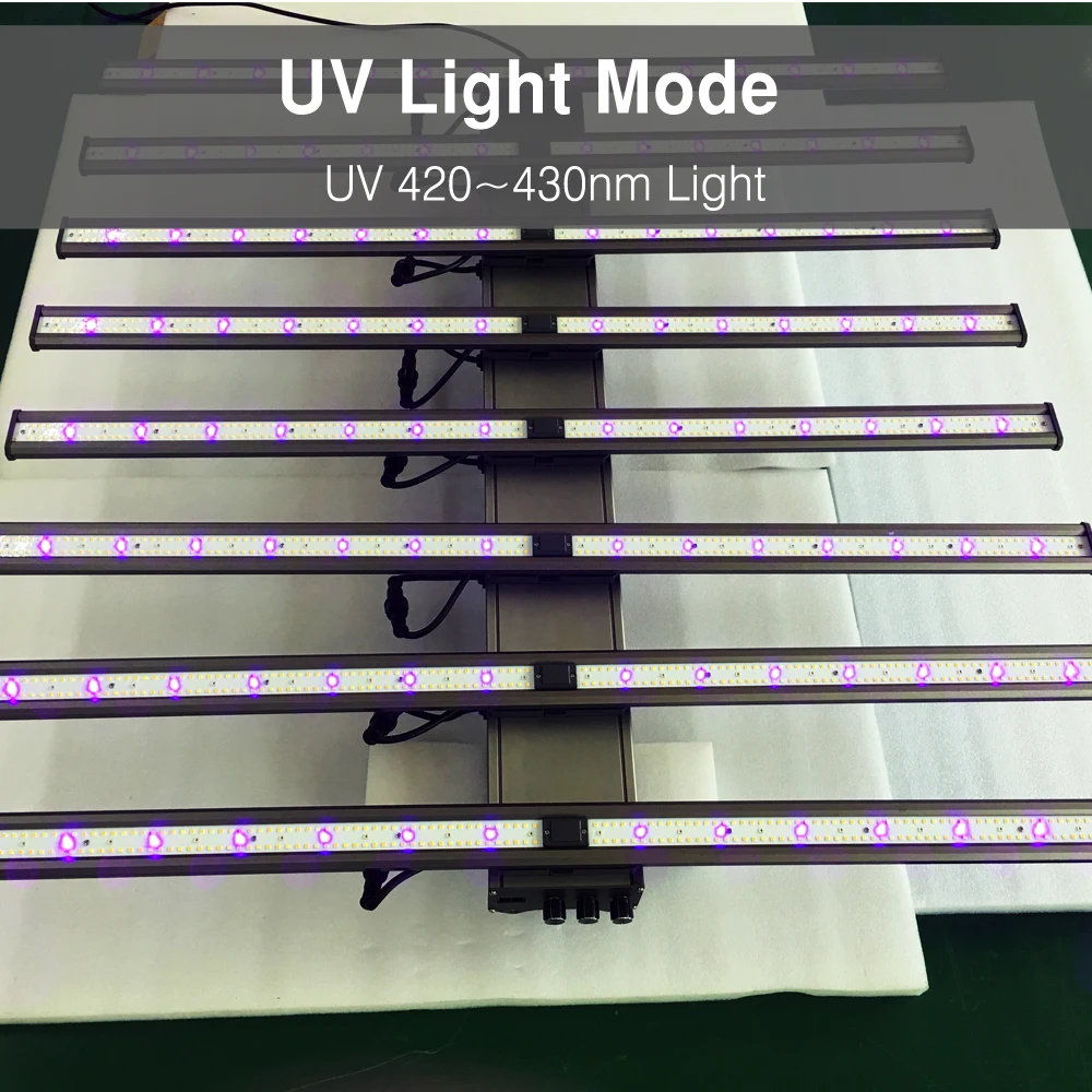 Imagem -06 - Full Spectrum Led Grow Light Bar Grow Lamp Uvir para Estufa Tenda Jardim Crescimento de Plantas Lm301h Evo 800w 1000w 1200w