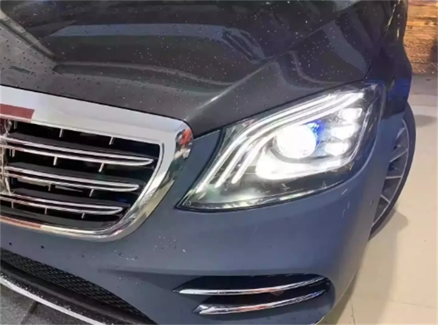 كشافات أمامية LED أمامية لسيارة Mercedes Benz S class W222 ضوء النهار الجري إشارة انعطاف عالية منخفضة الشعاع