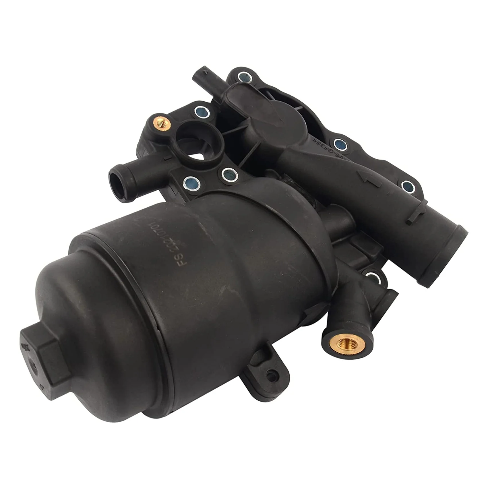 

059115389P Engine Oil Filter Housing W/Coolant Thermostat Replacement For - A6 A7 A8 Q5 Q7 Touareg 3.0L 2013-2016