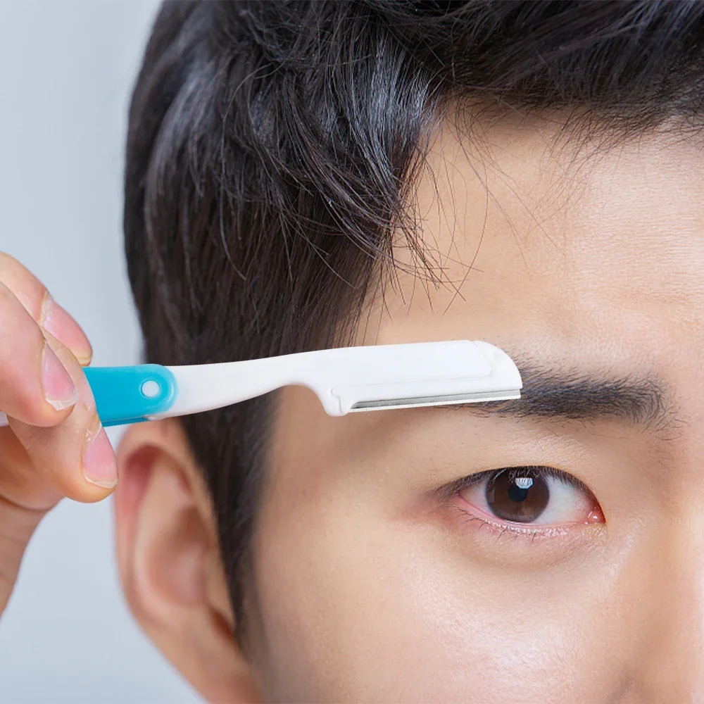 Cuchillo portátil para recortar cejas, maquinilla de afeitar antiarañazos, herramientas de maquillaje, raspador profesional, cortadores de depilación con hoja Facial plegable