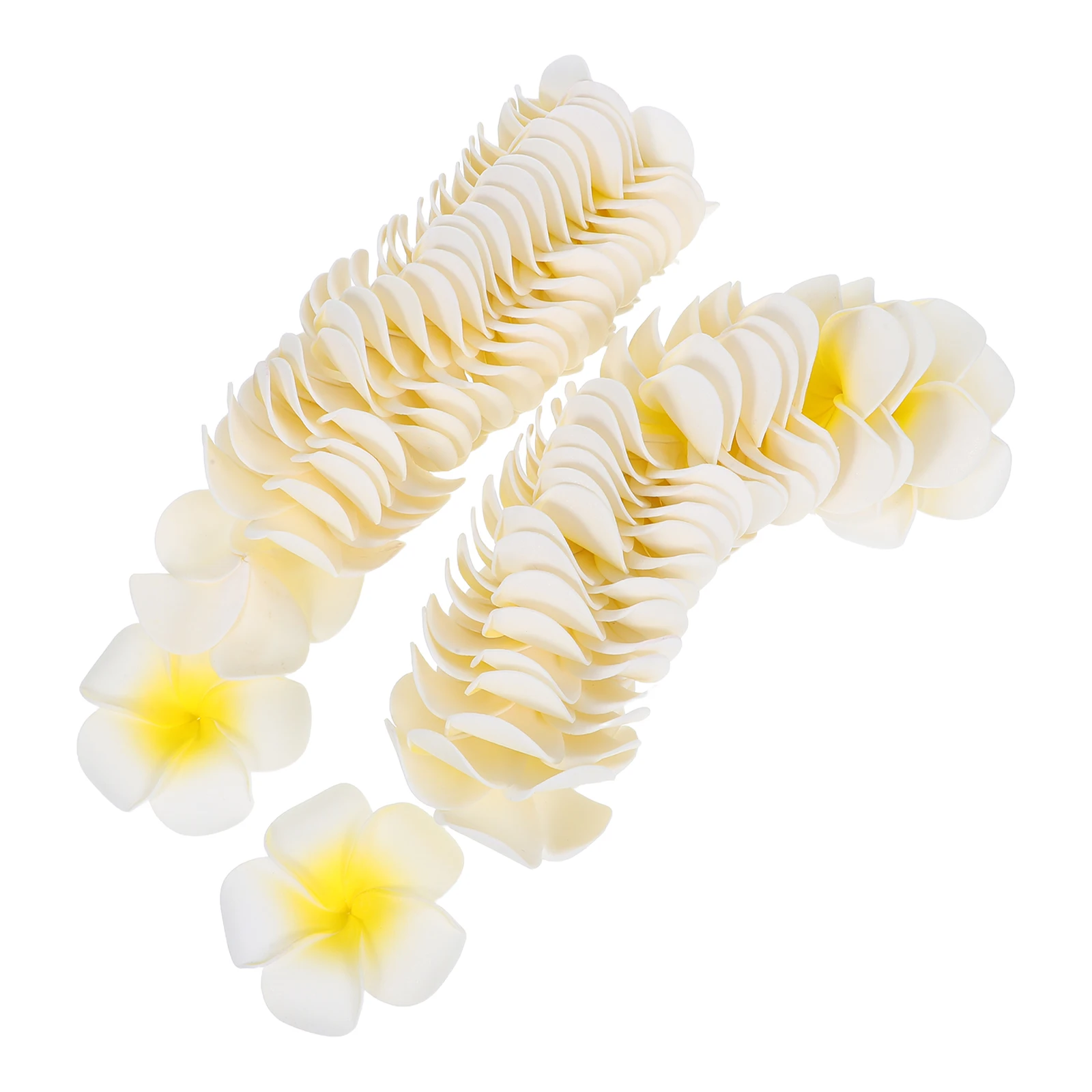 

50pcs Hawaiian Artificial Flowers EVA Craft DIY Floral Decoration Plumeria Wedding Party Hair Accessories Beach Style