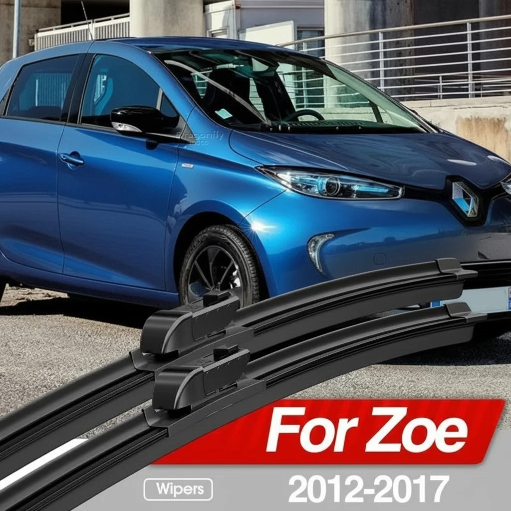 

Для Renault Zoe 2012-2017: Комплект из 2 щеток стеклоочистителя лобового стекла, аксессуары для окон 2013 2014 2015 2016