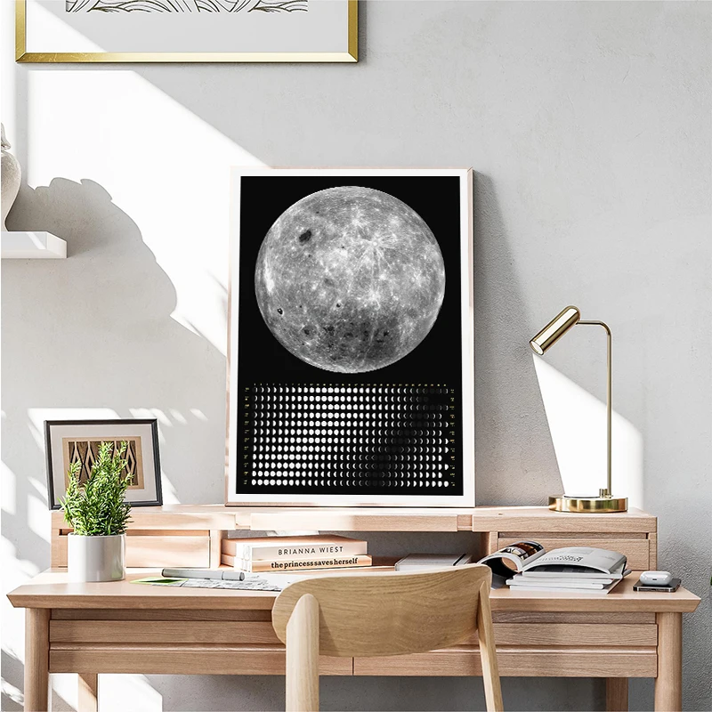 التقويم القمري الجديد 2025 الملصقات التقويم الوقت الطقس المعرفة حائط لوح رسم صورة فنية لغرفة المعيشة ديكور المنزل هدية