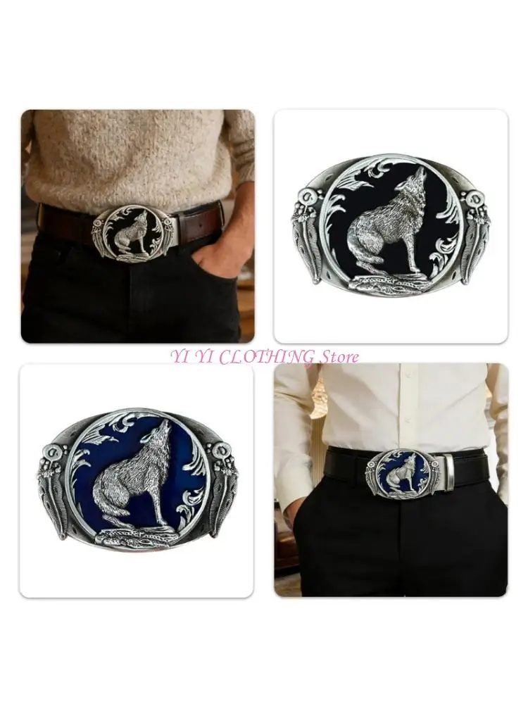 n5kf-パンクメタルベルトバックルレトロウルフベルトバックル誕生日プレゼントユニセックスウルフベルトバックル交換用ベルトバックル