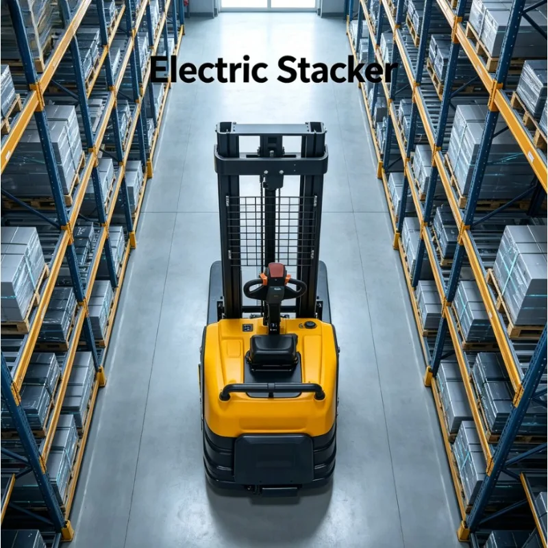 

Durable Full Electric Stacker Industrial Heavy Duty Warehouse Lifting Machine High Capacity Forklift Equipment AWD Lead-Acid TOP